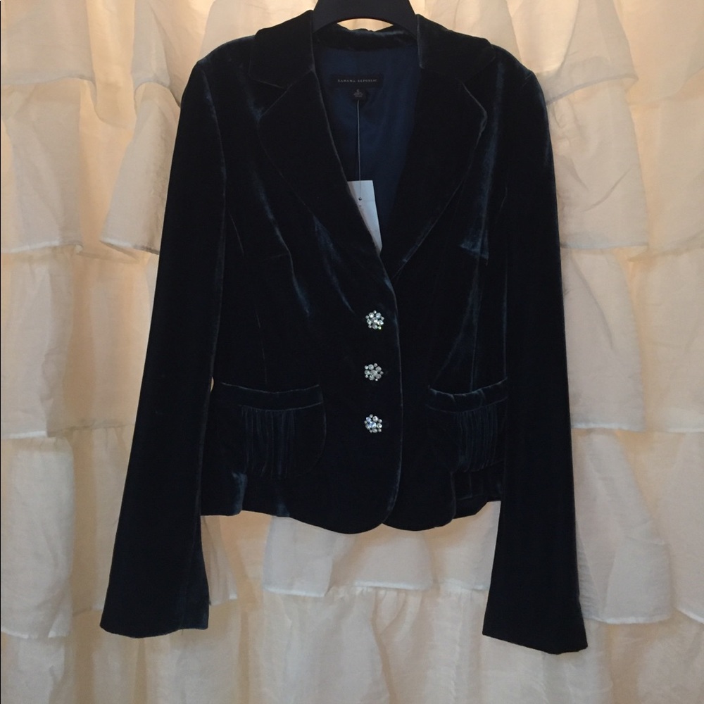NWT Banana Republic Velvet Blazer