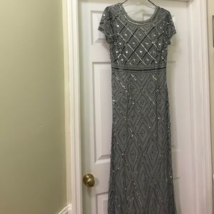 Adrianna Papell embellished evening gown