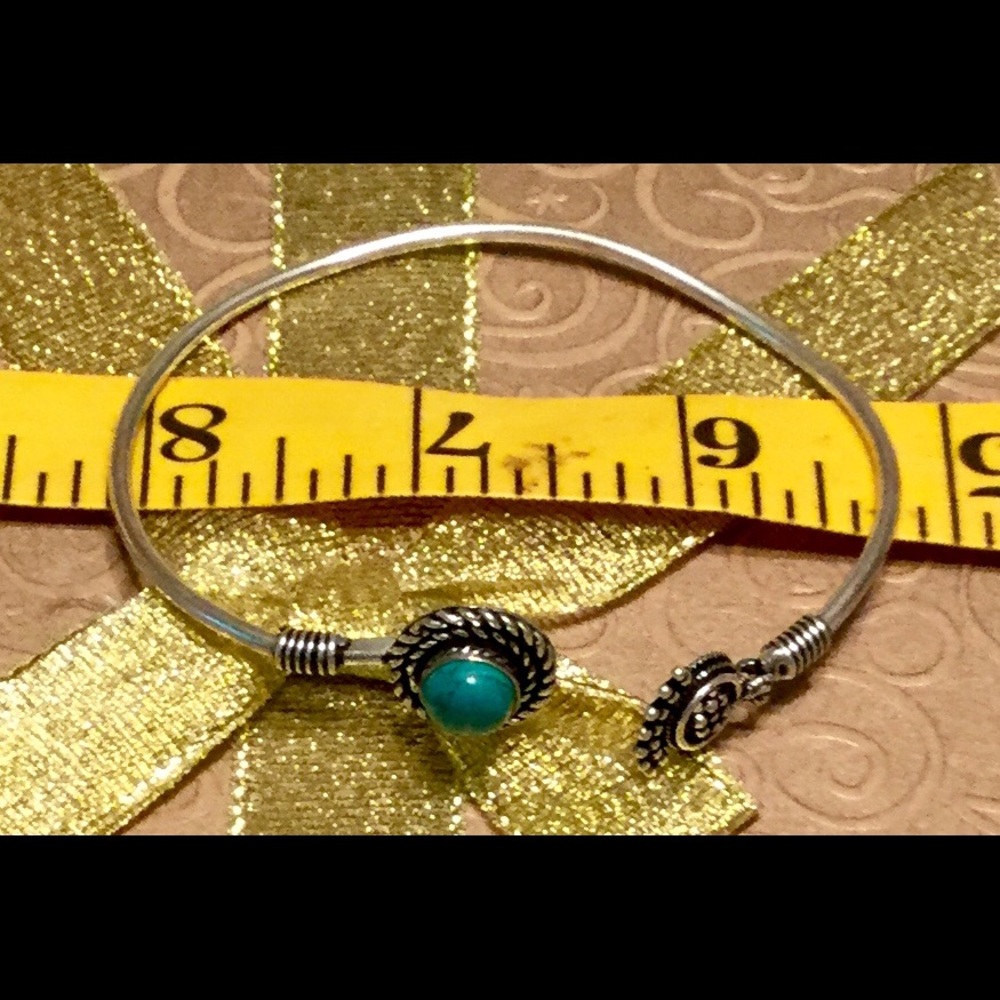 Santa Rosa Turquoise Cuff Gemstone - Picture 3 of 4