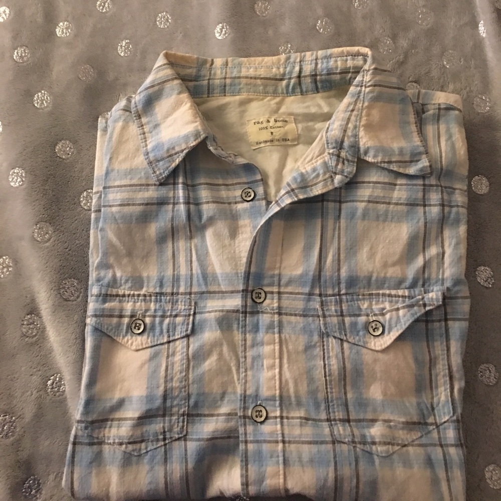 Rag & Bone plaid button down shirt