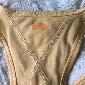 LUCY butter yellow racerback tank