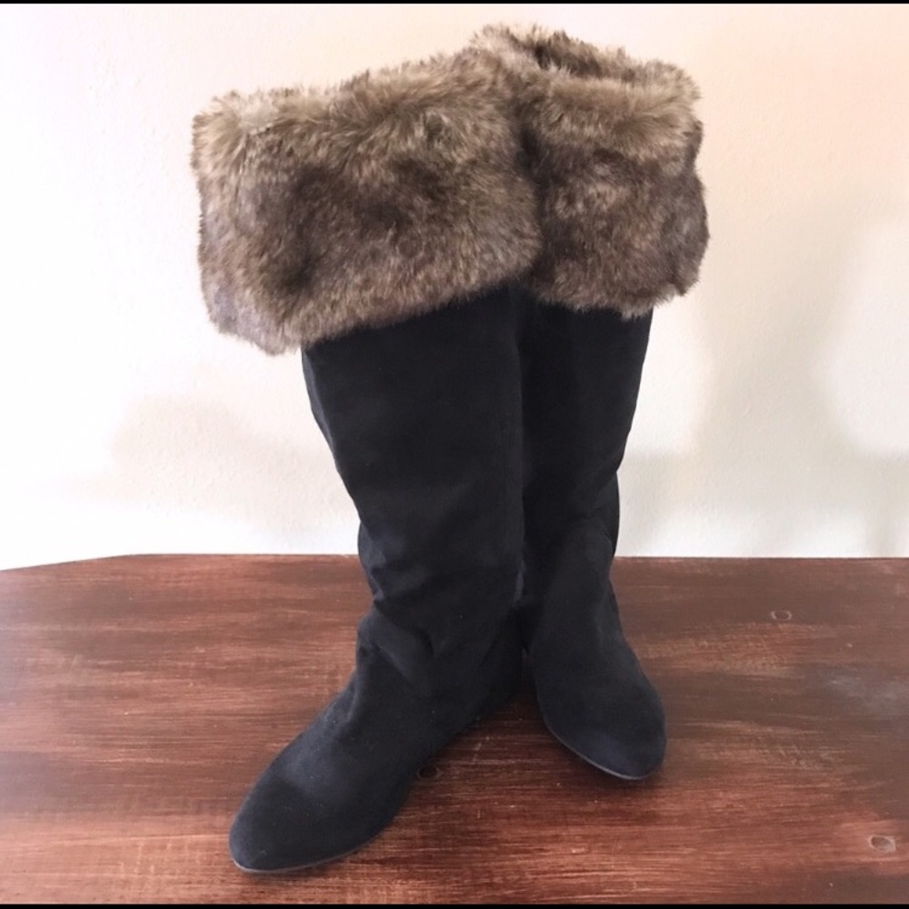Fur boots!