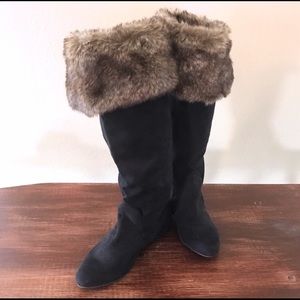 Fur boots!