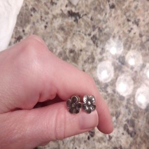 James Avery flower studs