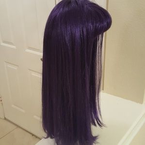 High Quality Long Purple Wig, Natural Scalp, Bangs High Quality Long Purple Wig, Natural Scalp, Bangs