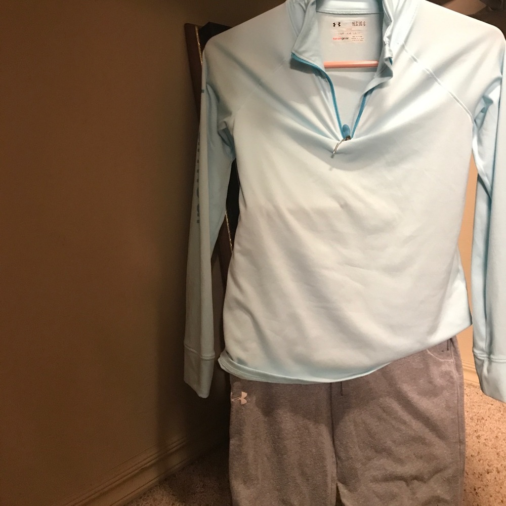 Under Armour Kids long sleeve zip and capris