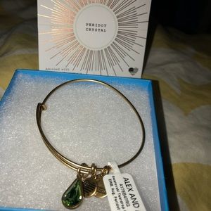ALEX AND ANI PERIDOT CRYSTAL BRACELET