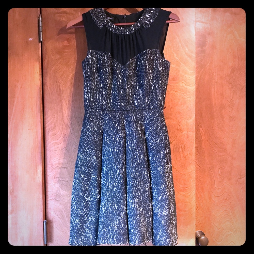 Never worn bebe Sleeveless Dress Tweed / Mesh