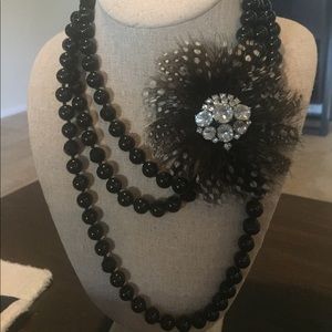 Stella & Dot Coco Necklace and Plume Brooch