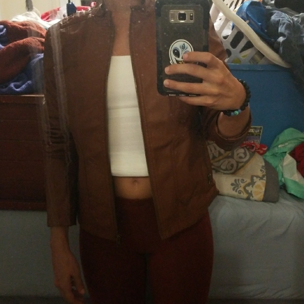 Faux leather jacket - Picture 2 of 3