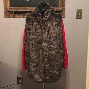 3XL 89'th and Madison Faux Fur Vest