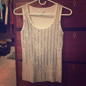 Ann Taylor Loft Petites sparkly tank