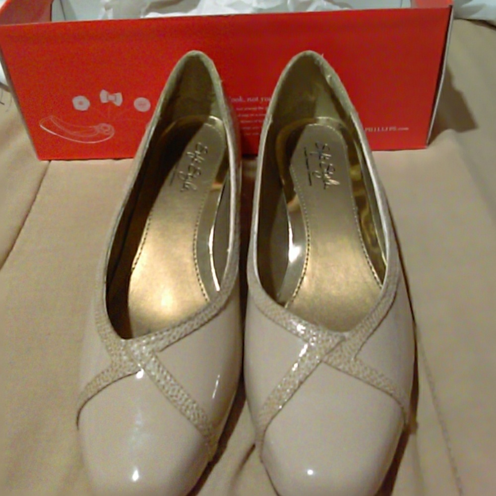 Cream high heels
