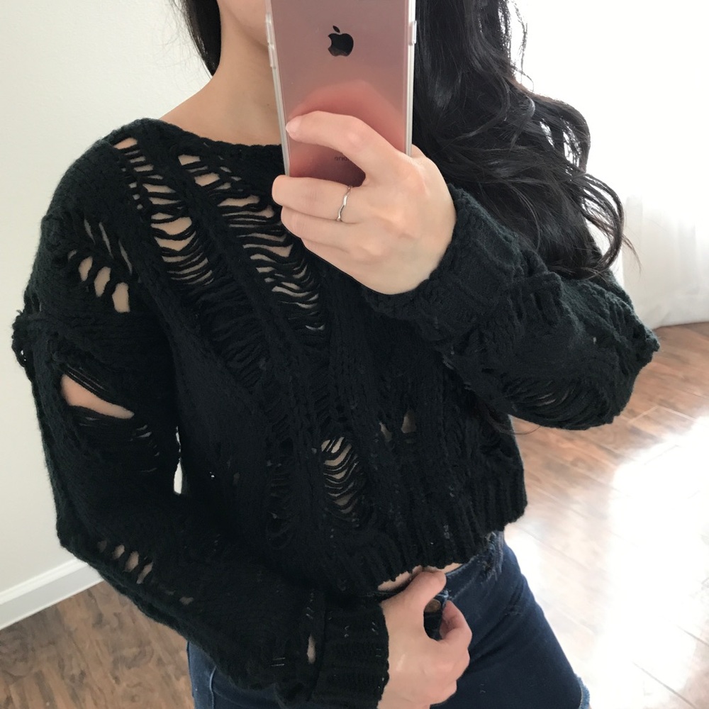 Black Knit Sweater