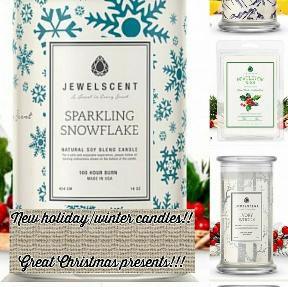 5 new holiday candles & 2 new wax tarts