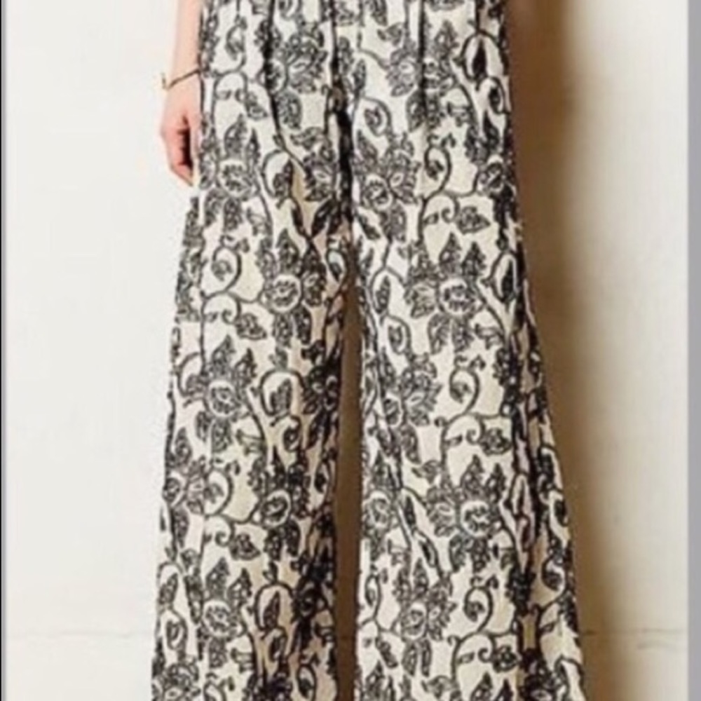Anthropologie wide leg pants