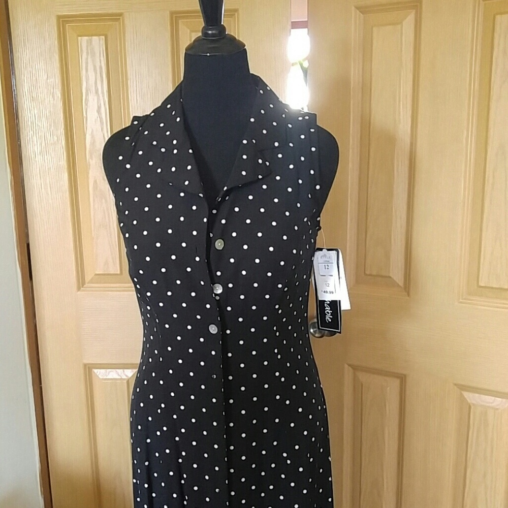 Black and white dress