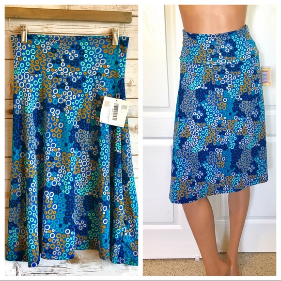 NWT LuLaRoe Azure Skirt - Picture 2 of 8