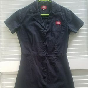 Dickies black shirt dress