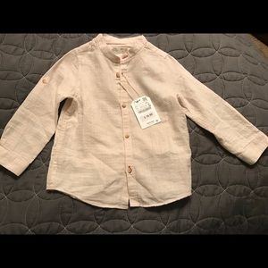NWT Zara linen/cotton shirt