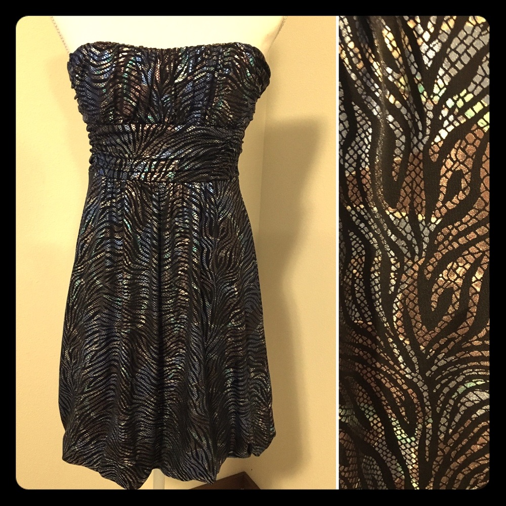 Strapless iridescent Wet Seal dress