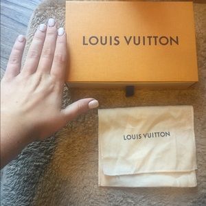 Louis Vuttion dust bag and box Louis Vuttion dust bag and box
