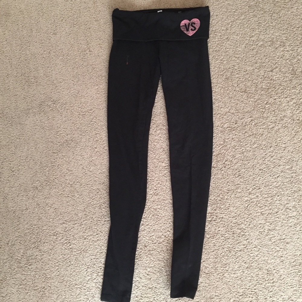 Victoria Secret Black Cotton Leggings
