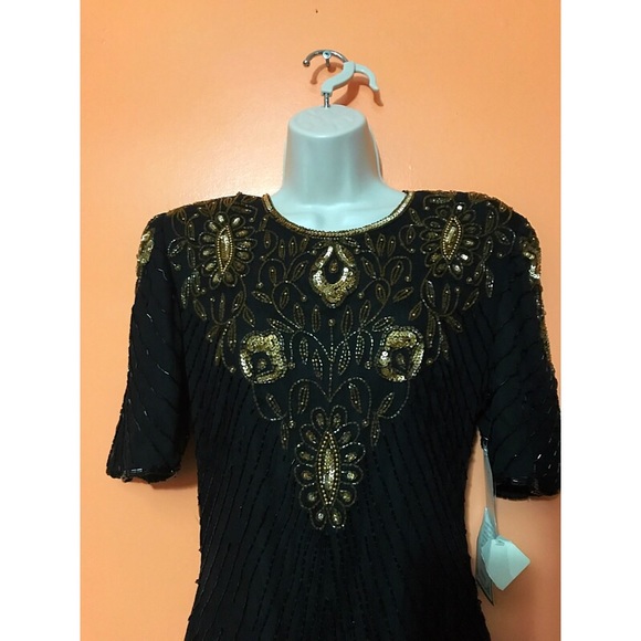 Final Price Vintage Sequins 1980s Gown - Picture 2 of 8