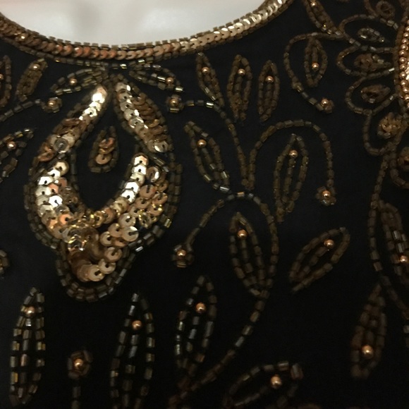 Final Price Vintage Sequins 1980s Gown - Picture 3 of 8