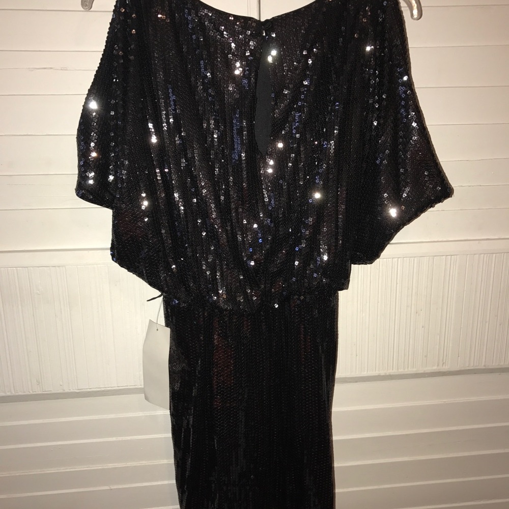Black sequence dress