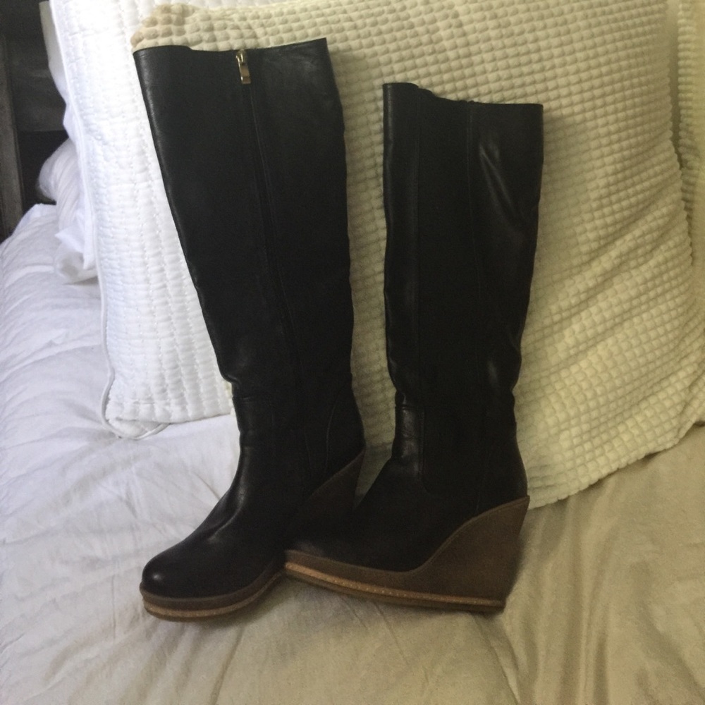 Extreme by Eddie Marc knee hi wedge boots