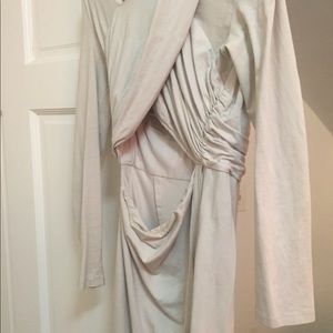 Nastygal light blue long sleeve dress