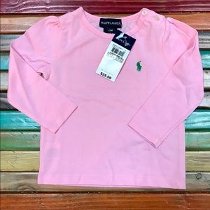 ⭐️ NWT polo Ralph Lauren long sleeve shirt 12m 🎀