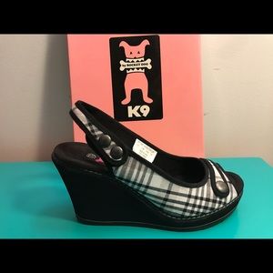 K9 by Rocket Dog Jilly Wedge 7.5 Plaid Pinup Style