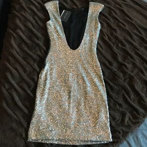 Zara Open Back Sequin Party Dress!! Zara Open Back Sequin Party Dress!!