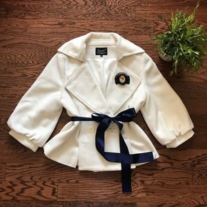 Touraine Snow White Coat with Belt
