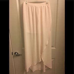 Maxi Asymmetrical High Maxi Low Skirt from Lush