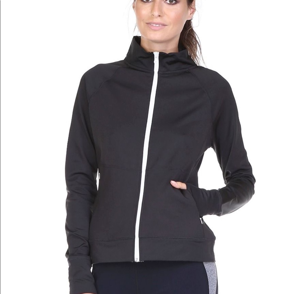 Zipper active wear jacket
