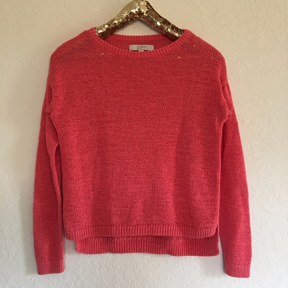Ann Taylor Loft Sweaters - Ann Taylor Loft Coral Knit Sweater