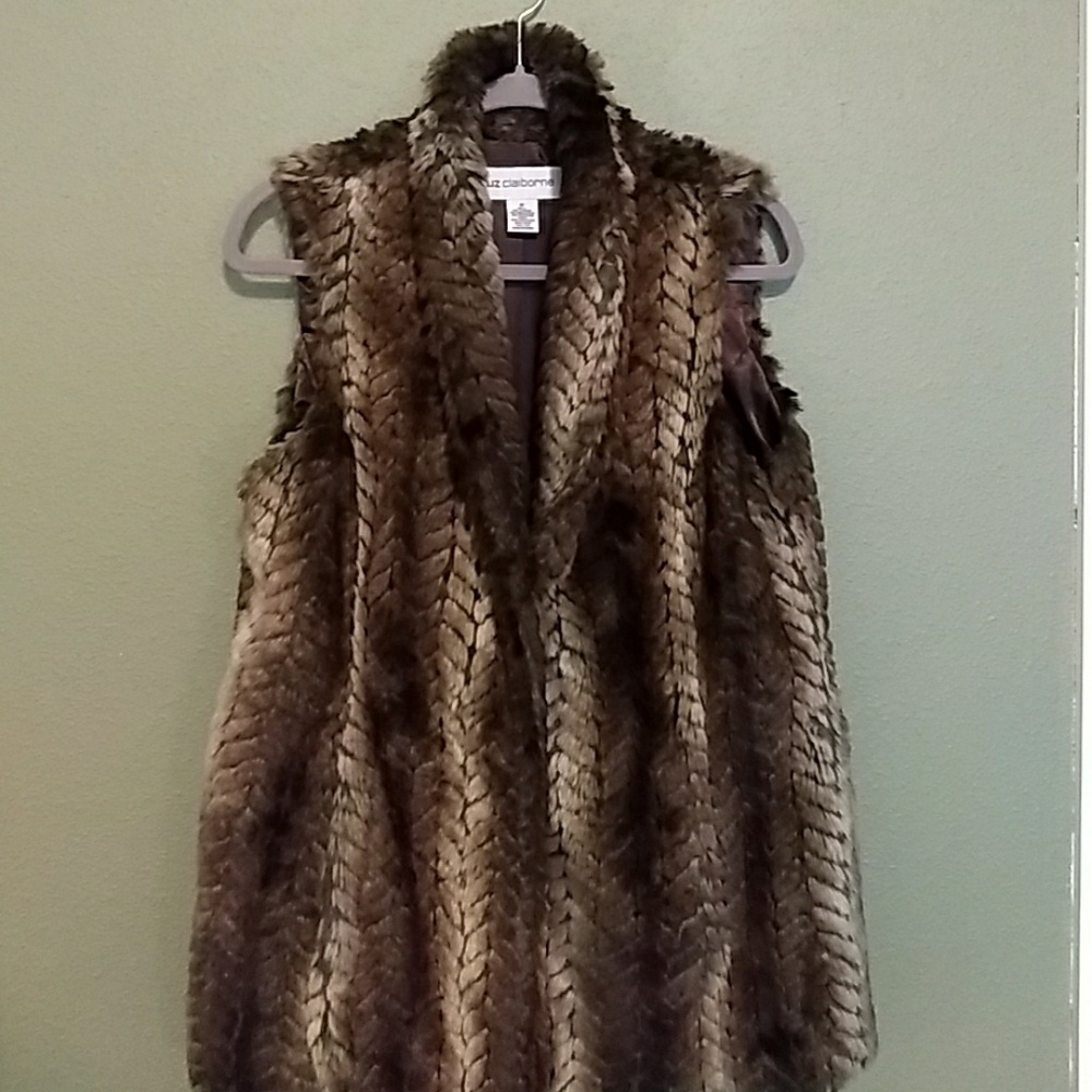 Faux fur vest