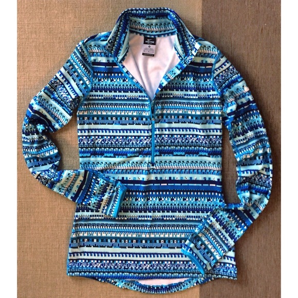 Nike Tops - Nike Pro Warm 8 Bit Half-zip Shirt Long Sleeve Top