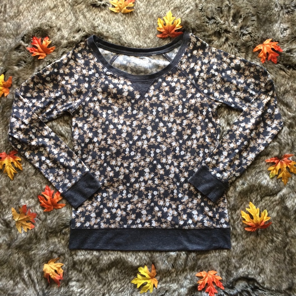 Nollie PacSun Floral Raglan Long Sleeve Shirt