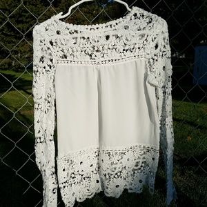Long Sleeve Lace Top