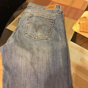 Levi's wide leg jeans
