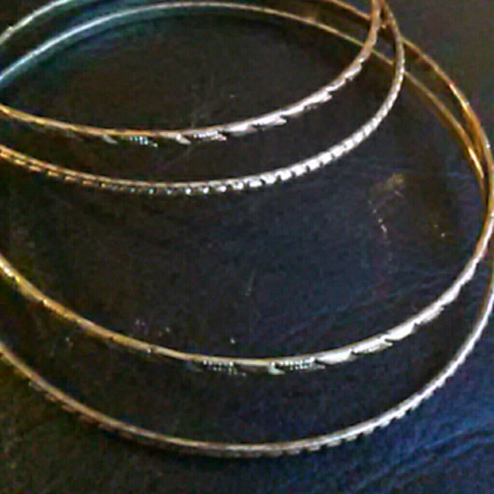 Gold plated bangles