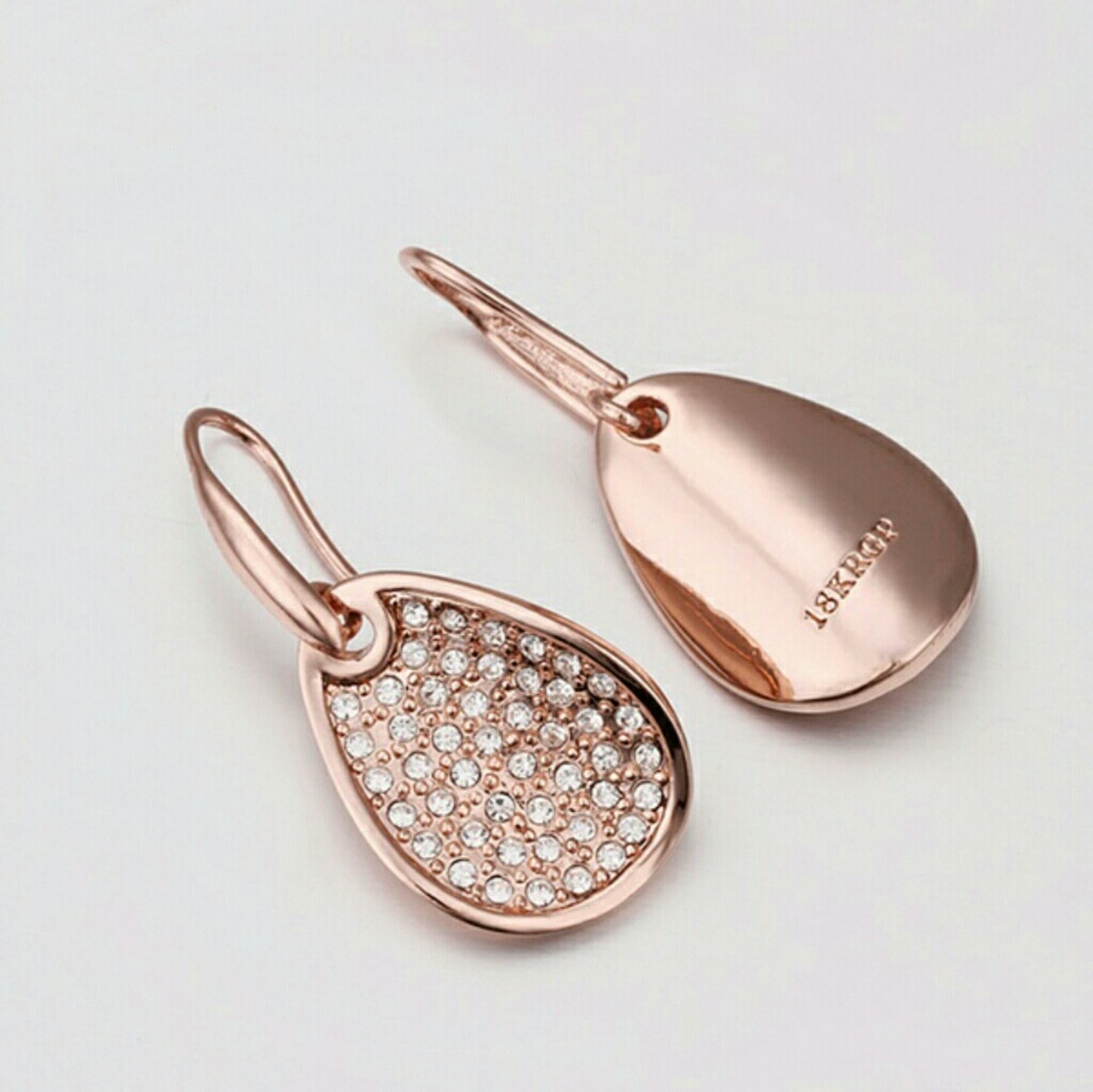Fashionable Mosaic 18K Rose Gold plated Dangles!!