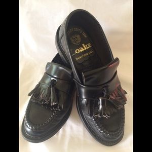 Vintage Loake tassel loafers - black