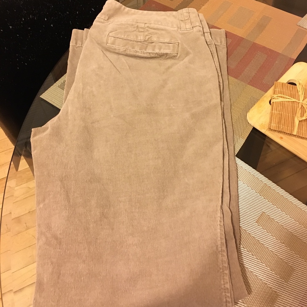 Wide leg corduroy pants