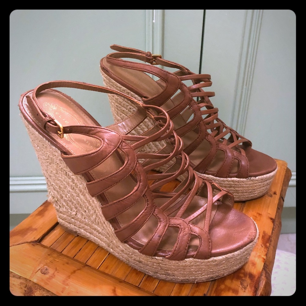 Elie Tahari: braided wedge