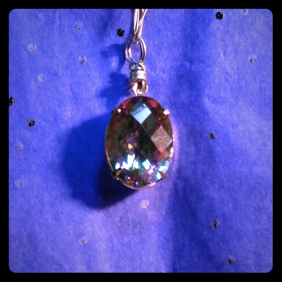 #0142 Mystic Topaz Pendant - Picture 1 of 2